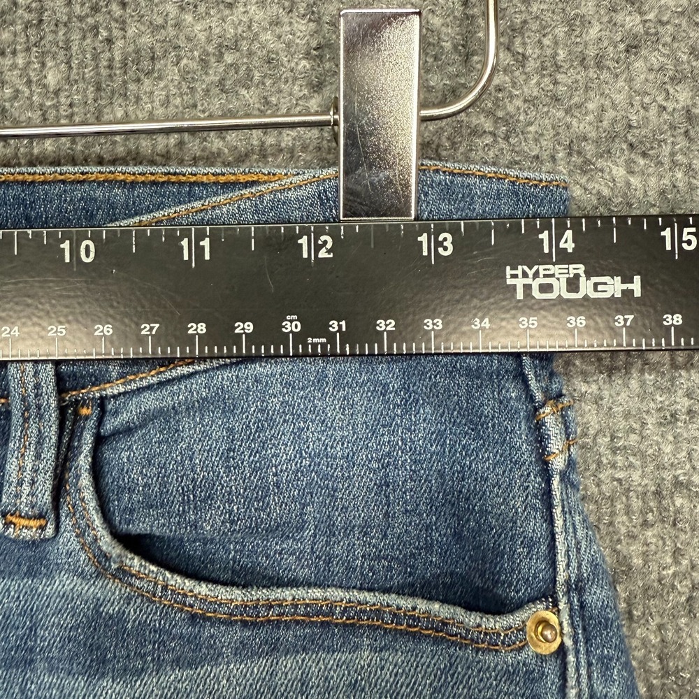Frame Jeans Womens 26 Blue Le High Straight Raw Hem Medium Wash Cotton Stretch - Picture 8 of 16
